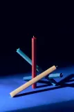 HAY Набор декоративных свечей Square Candle mix, 4 шт., матовые, 24 см — фото 2