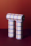 HAY Свеча декоративная Column Candle, синяя, растительный воск, 20 x 8 см — фото 2
