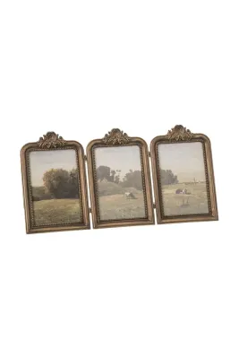 J-Line Рамка для фотографий декоративная, состаренный металл, 38 x 20 см