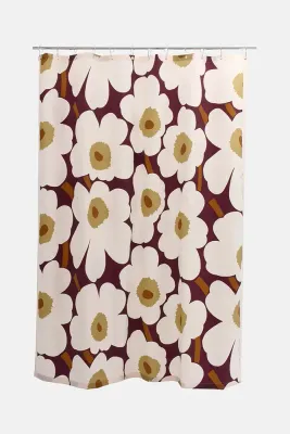 Marimekko Unikko Шторка для душа, полиэстер, разноцветная, 180 x 200 см
