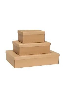 Hubsch Storeit Набор коробок для хранения из картона, 3 шт., A3, A4, A5